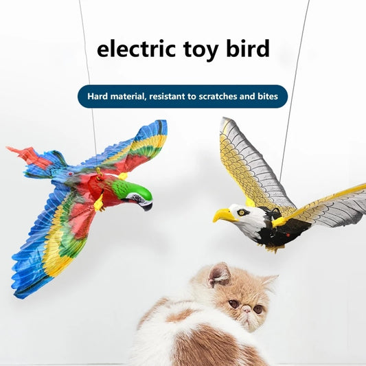 Interactive Hanging Bird Cat Toy with Rotating Design – Durable and Fun for Cats and Kittens